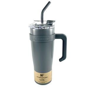 Brand New Hydraflow Capri 40 oz Stainless Steel Insulated Tumbler Gray/Graphite